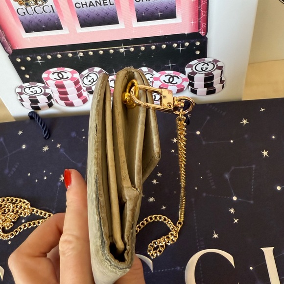 GUCCI GG Guccissima Leather Long Wallet with Chain - Picture 10 of 16